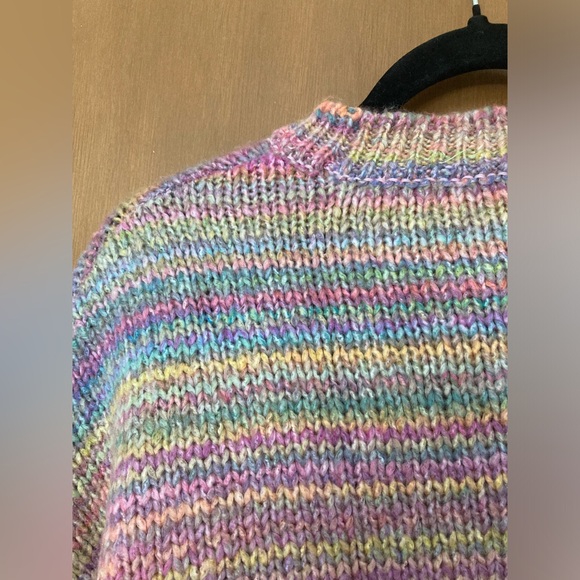 Urban Outfitters Rainbow Balloon Sleeve Sweater S - Picture 7 of 11